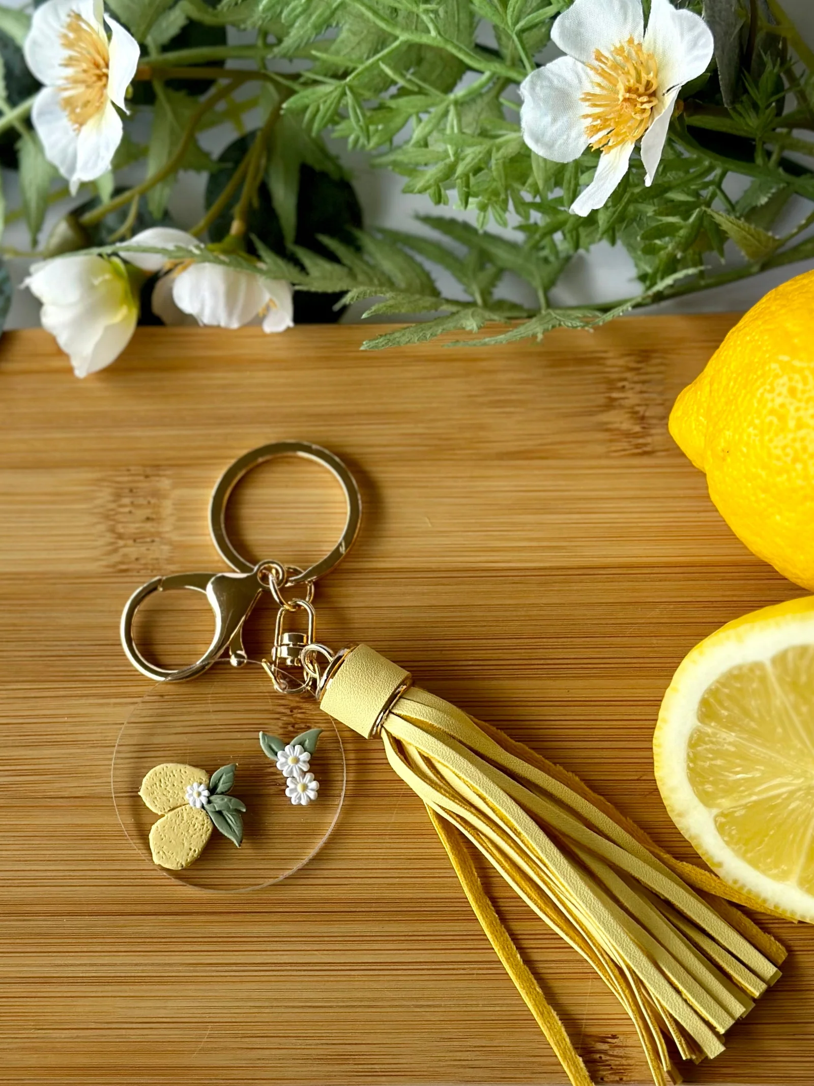 Lemonade keyring by Mandi P Designs